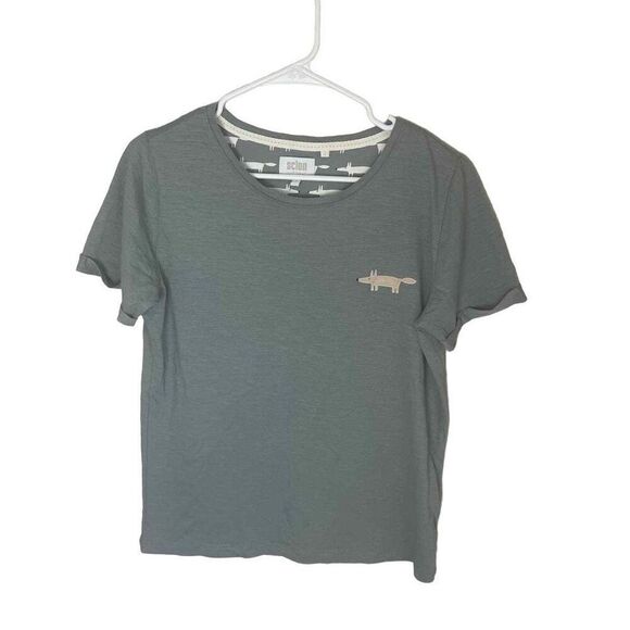 Scion at‎ Next  Gray Mr. Fox Short Sleeve T Shirt Size Small 100% Cotton - Picture 1 of 6